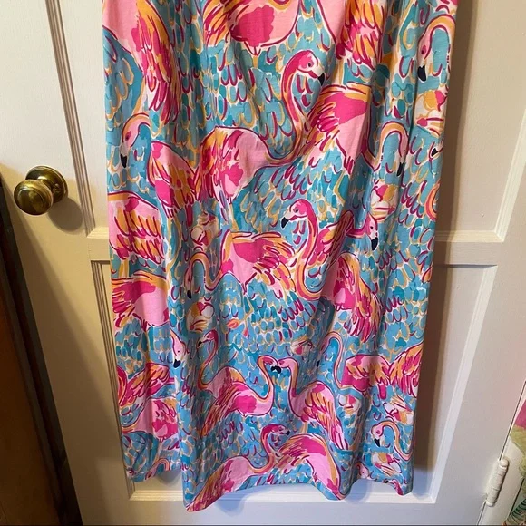 Lilly Pulitzer flamingo 🦩 Marlisa maxi dress in peel and eat - Picture 7 of 14